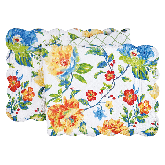 14" x 51" Sabrina Cotton Quilted Reversible Table Runner 14x51 - Green