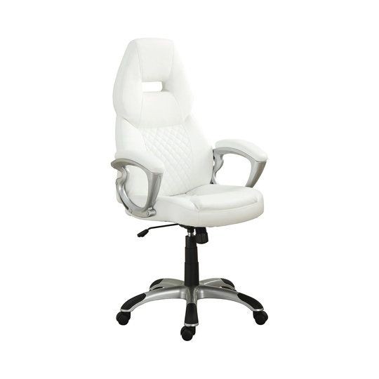 Adjustable Height Office Chair in White