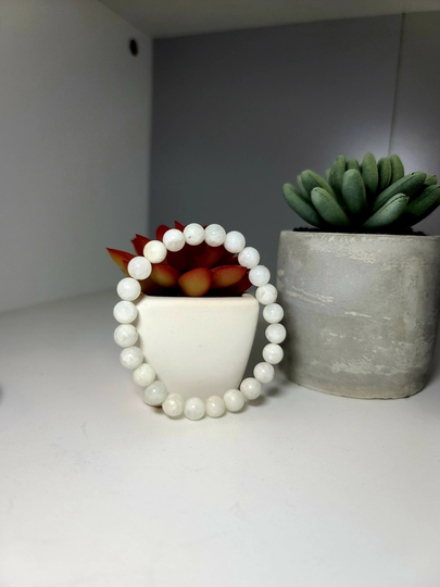 Rainbow Moonstone Beaded Bracelet