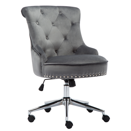 Porthos Home Jaron Office Chair - Tufted Wingback & Velvet Upholstery