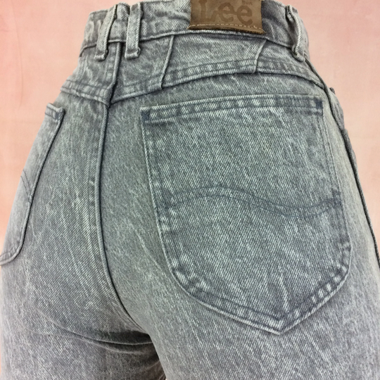 Sz 24 Lee Riders Vintage Jeans High Waisted 90's Tiny Small Waist Western Girlfriends Mom Classic Boyfriends Made in Usa