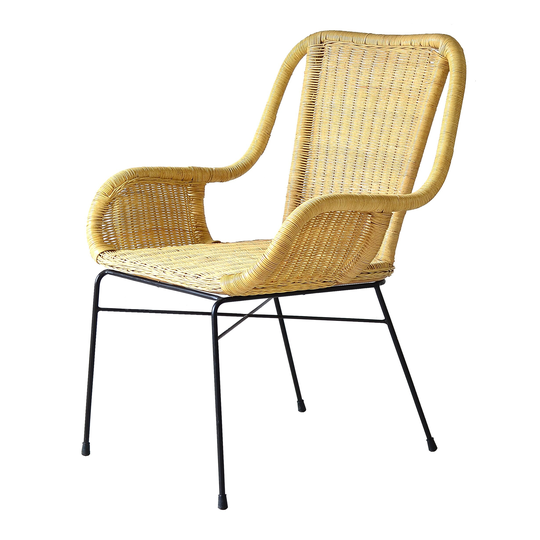 A&B Home 27-inch Januar Natural Rattan Chair