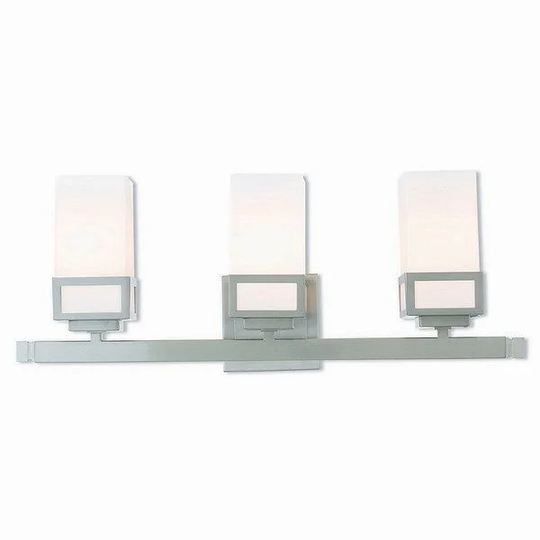Livex Lighting Harding 3 light Brushed Nickel Vanity Light - Silver