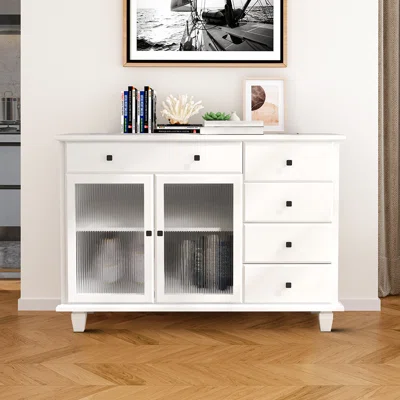 Jaramie 47.25" Wide 5 Drawer Sideboard