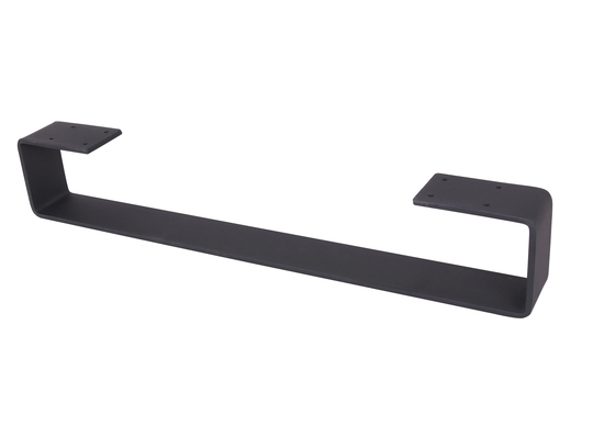 1Pc X 4" Coffee Table Leg, U Shaped Heavy Duty Solid Steel Table Leg, Country Style, Cabinet Leg, Sofa Leg, Diy Leg, Black
