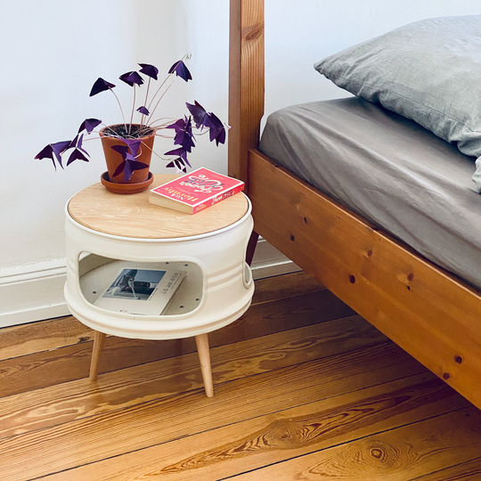 Little Betty - Night Stand/Couch Table Made From Small Oil Drums