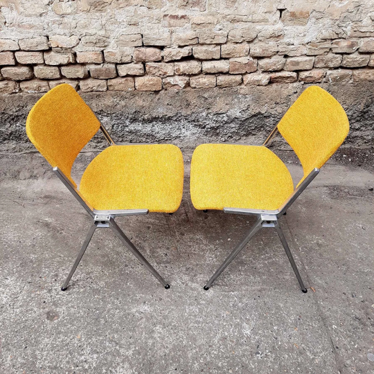 1 Of 4 Vintage Dining Chair Thonet, Retro Thonet Chair, Space Age Bauhaus Style, Mid Century Chairs