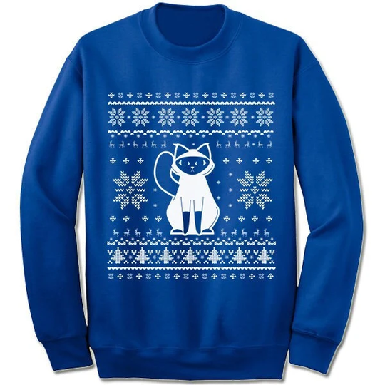 Birman Cat Christmas Sweater Sweatshirt. Ugly Xmas Sweater. Owner Gift