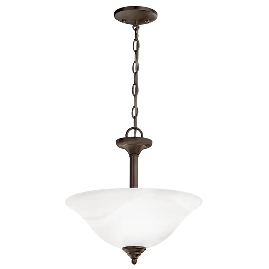 Kichler Lighting Wynberg Collection 2-light Olde Bronze Pendant/Semi-Flush Mount