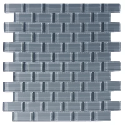 Cerium 1" x 2" Glass Mosaic Tile in Ocean