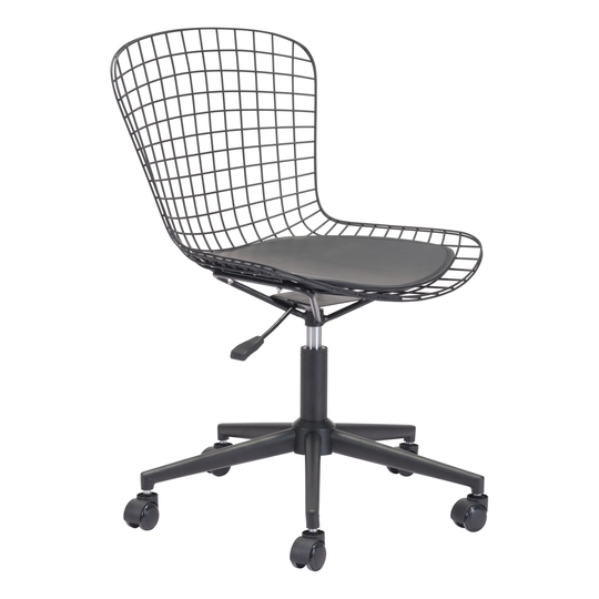 Beauclair Office Chair Chrome & White Cushion