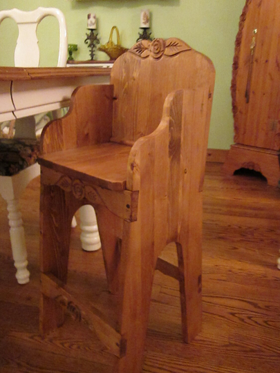 High Chair For Older Children, Childrens Furniture, Woodcraft, Handmade, Custom Made, Artisan, Country Living, Etsy Furniture