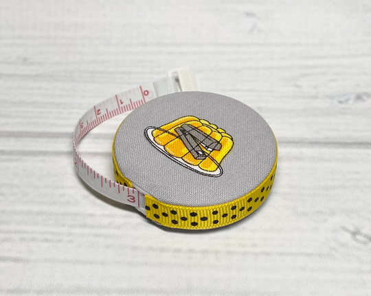The Office Fabric Covered Retractable Tape Measure
