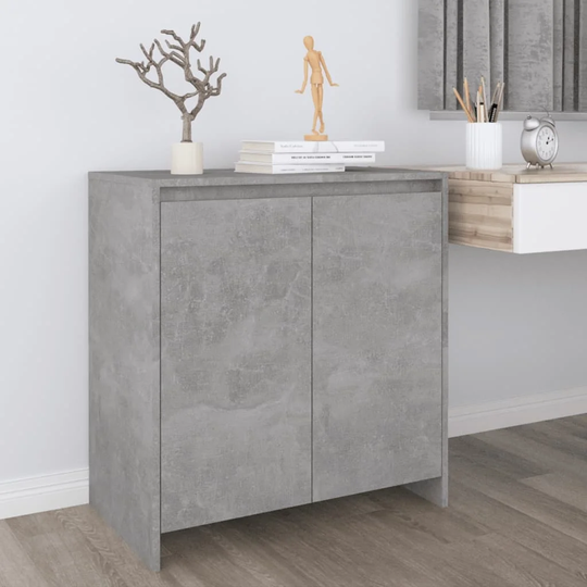 Sideboard Concrete Gray 27.6"x15.7"x28.9" Engineered Wood