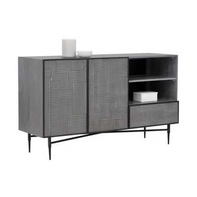Taniyah SIDEBOARD - ANTIQUE BRONZE - GLACIER GREY