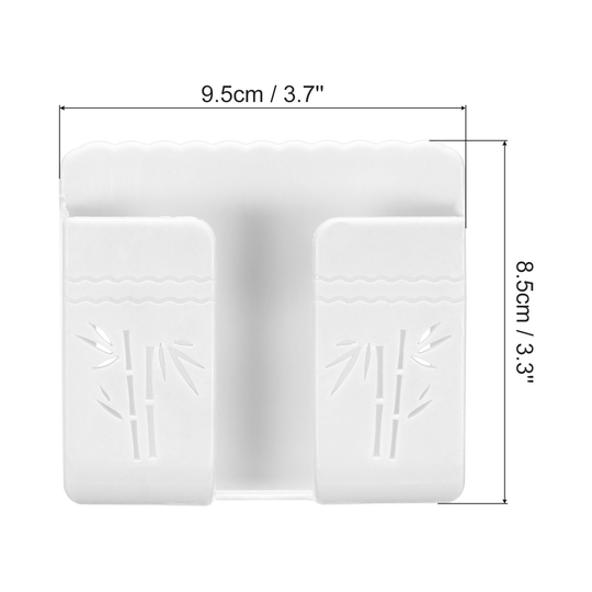 Remote Control Holder Wall Mounted Organizer Hole-Free Box w Adhesive