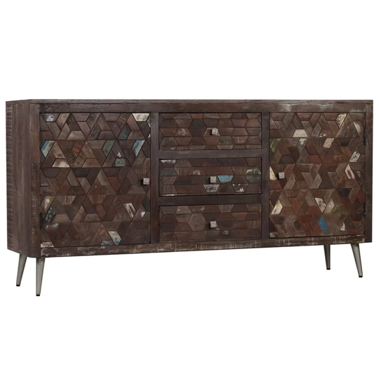 Sideboard Solid Reclaimed Wood 63"x15.7"x31.5"