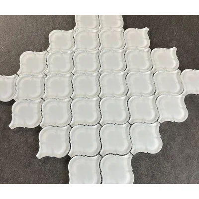 3" x 3" Glass Arabesque Mosaic Wall Tile