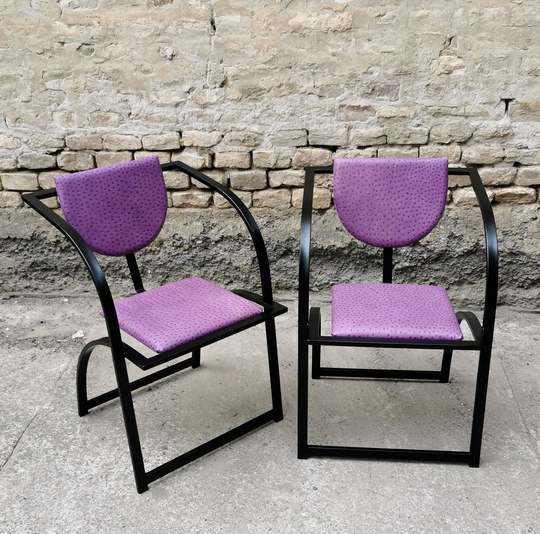 Set Of 2 Vintage Kff Cosinus Dining Chairs, Stool Retro Design, Made in Germany, Desiner Karl-Friedrich Förster