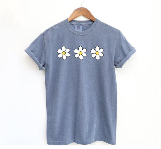 Comfort Colors Daisy Tee, Tshirt, Oversized Shirt, Summer Tee