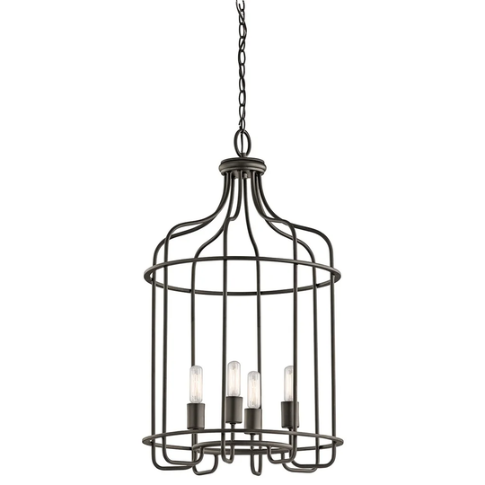 Kichler Lighting Tinley Collection 4-light Olde Bronze Foyer Pendant