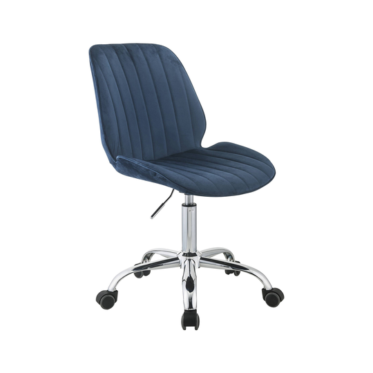 ACME Muata Office Chair in Twilight Blue and Chrome
