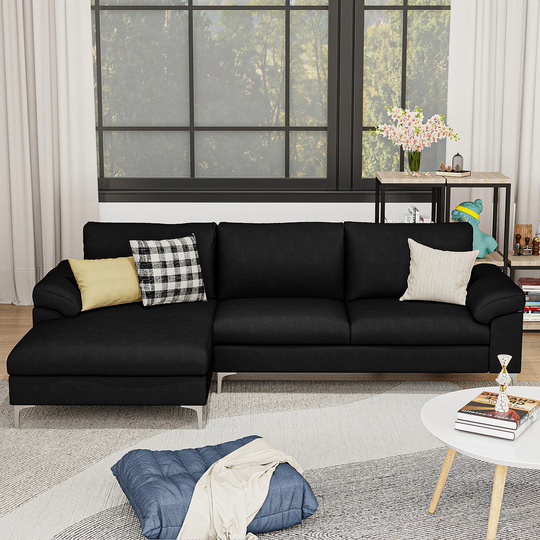Modern New Sectional Sofa Velvet - Left Hand Facing Sofa 6-Color