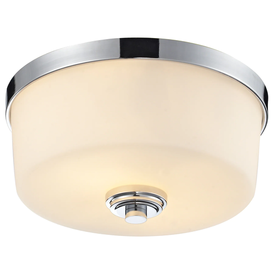 Avery Home Lighting Lamina 2-light Chrome Flush-mount Light