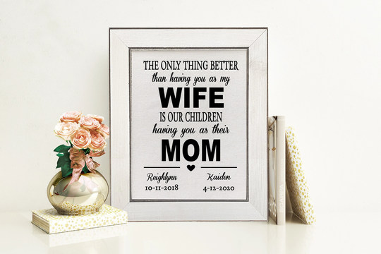 Gift For Wife Valentines Day Mothers Birthday From Husband Personalized