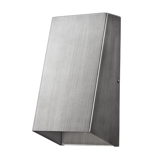 Nolan 1-light Matte Nickel Outdoor Wall Light