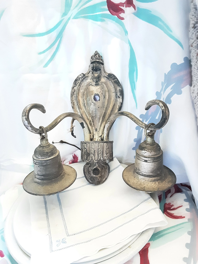 Vintage Lighting Wall Sconce Deco Era Electrical/Metal Beautifully True Aged Rustic Finish Farmhouse Chic