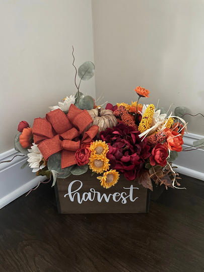 Fall Decor, Table Tabletop Centerpieces For Fall, Arrangements, Sunflower Pumpkin Decor