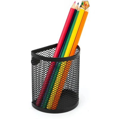 Magnetic Pencil Holder, Magnetic Storage Basket Black Mesh Marker Holder For Refrigerator Desk Whiteboard