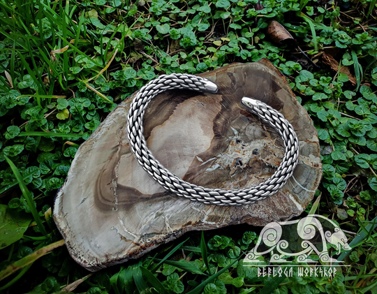 Viking Bracelet Sterling Silver Replica Scandinavian Norse Jewelry