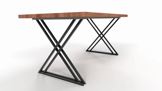 x-Shaped Table Legs | Metal For Kitchen & Dining Tables Sleek Stylish N157