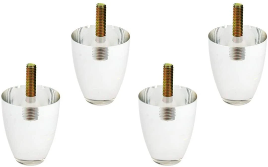 4Pcs Acrylic Sofa Legs | High 2.76'' ,chair Table Foot Perspex Cabinet Dresser Crystal Bed Handle