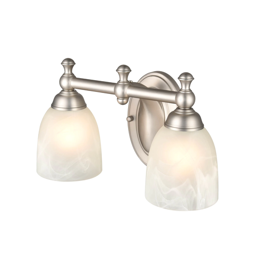 Millennium Lighting Metal 2 Light Vanity Light in Satin Nickel