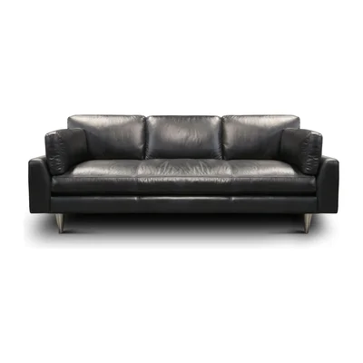 Skyline Top Grain Leather Modern Americana Sofa