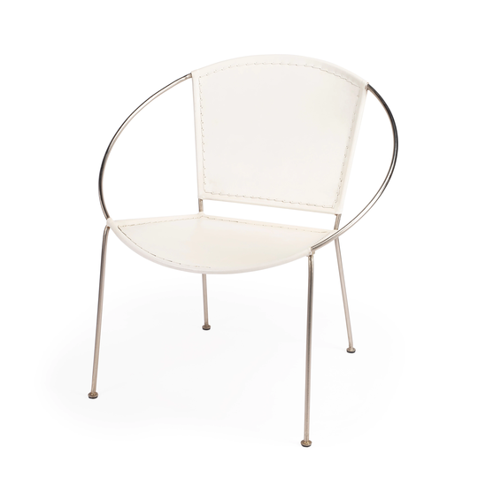 Butler Milo Brown Leather Accent Chair