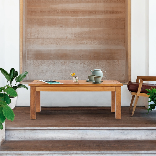 Chic Teak San Diego Outdoor Teak Wood Patio Coffee Table