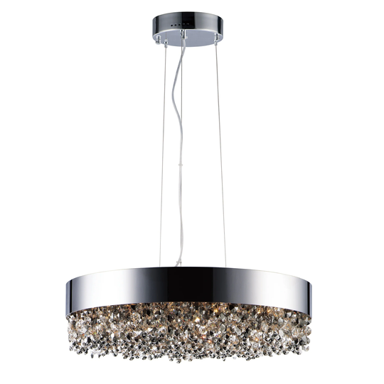 Mystic 16-light 24" Wide Steel Pendant - Polished chrome