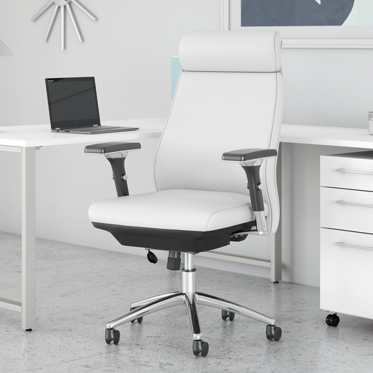 Bush Business Metropolis High Back Leather Executive Office Chair