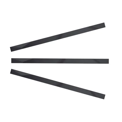 Kantu 24 In. X 1 In. Black Glass Pencil Tile Trim (3-Pack)