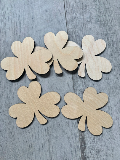 Unfinished Wood Shamrock Blanks Diy Craft