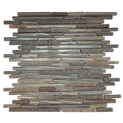 15" X 12" Glass Mosaic Wall Tile