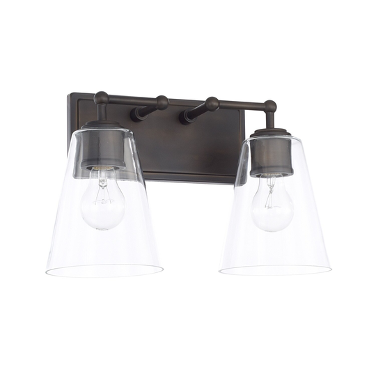 2-light Old Bronze Bath/Vanity Fixture