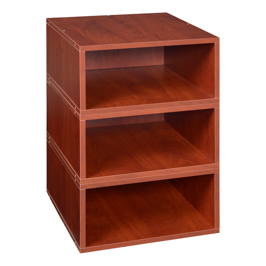 Noble Connect Storage Set- 3 Half Size Cubes- Warm Cherry
