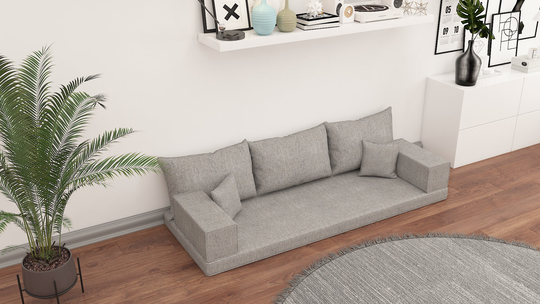 Linen Fabric Floor Cushions, Pillows, Modern Couches, Loveseat, Sectional Sofas, Livingroom Sofa, Pallet Meditation Sofa