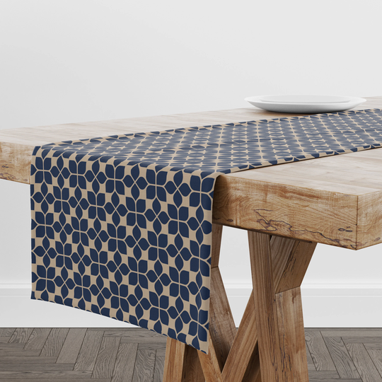Table Runner Geometric Pattern | Unique Design Decor High Quality Textile & Print Made in Eu