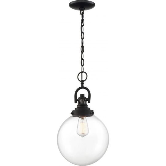 Skyloft 1-Light Pendant Fixture Aged Bronze Finish with Clear Glass